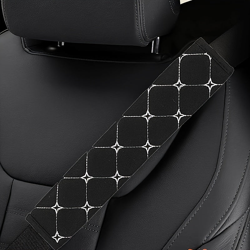 Universal Car Seat Belt Shoulder Pad Soft Polyester Comfortable Adjustable