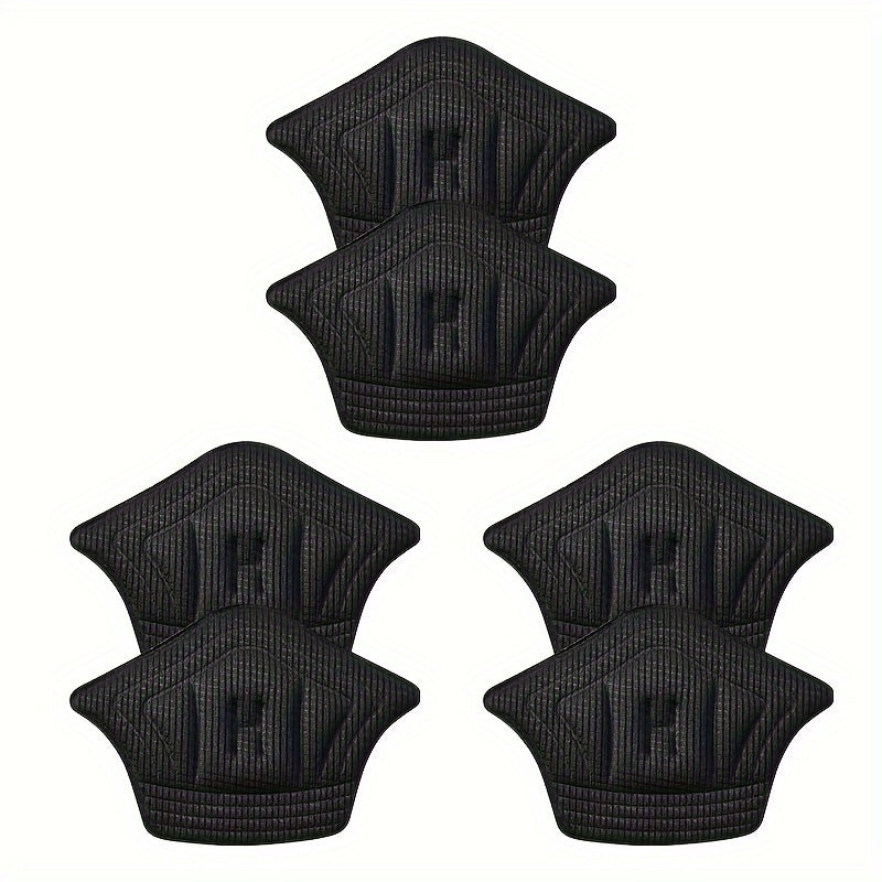 3 Pairs Heel Cushion Pads Trim-to-Fit Textured Fabric Heel Protectors for Sneakers
