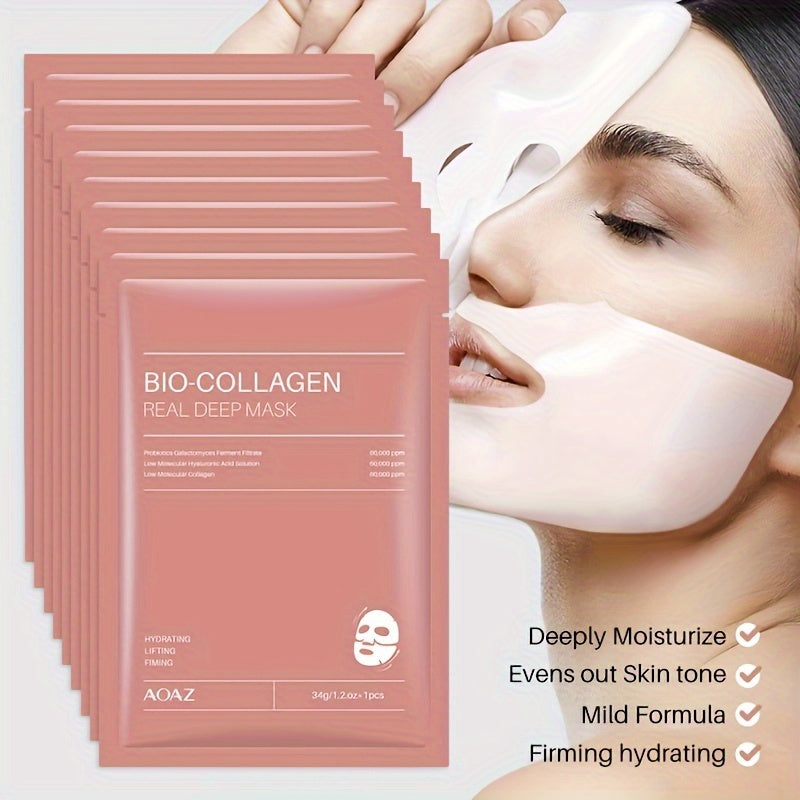 4-ta bo'lakli Kollagen Gialuron kislota chuqur maska paketi, barcha teri turlari uchun namlantirish va qattiqlashtirish