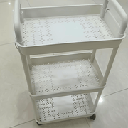 Rolling Storage Cart with Multi-Tier Shelves for Kitchen Bedroom Living Room