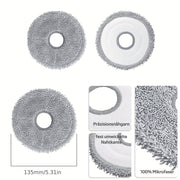Dreame L20 Ultra Robot Tozalovchi uchun aksessuarlar 1 ta asosiy cho'tka, 4 ta filtr, 4 ta mato, 4 ta yon cho'tka, 6 ta chang sumkasi va 1 ta tozalash cho'tkasini o'z ichiga oladi.