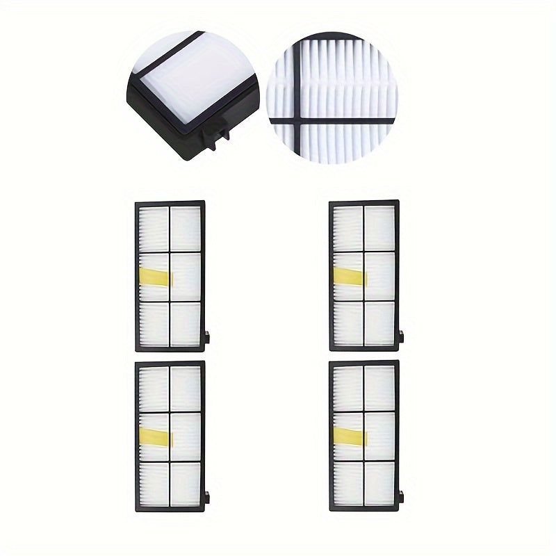 IRobot vakuum seriyasi 800 (850, 860, 861, 866, 870, 880, 890) va seriya 900 (960, 980, 981, 985) uchun almashtirish aksessuarlar, shu jumladan filtrlar, yon cho'tkalar va valik cho'tkalar.