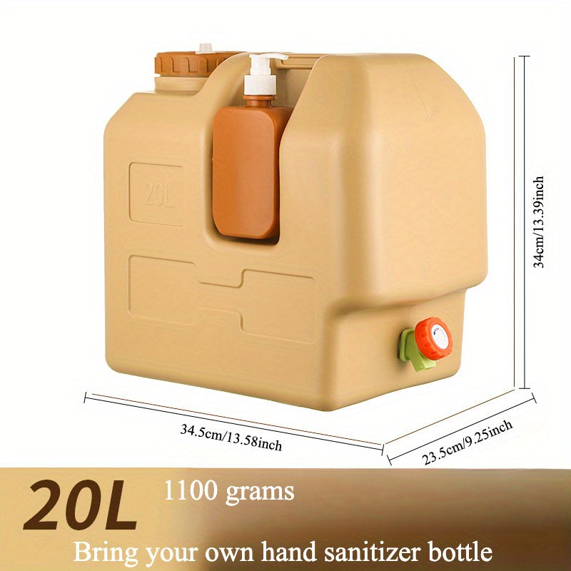 Многофункциональная пластиковая емкость для воды с краном, емкость высокой вместимости для улицы