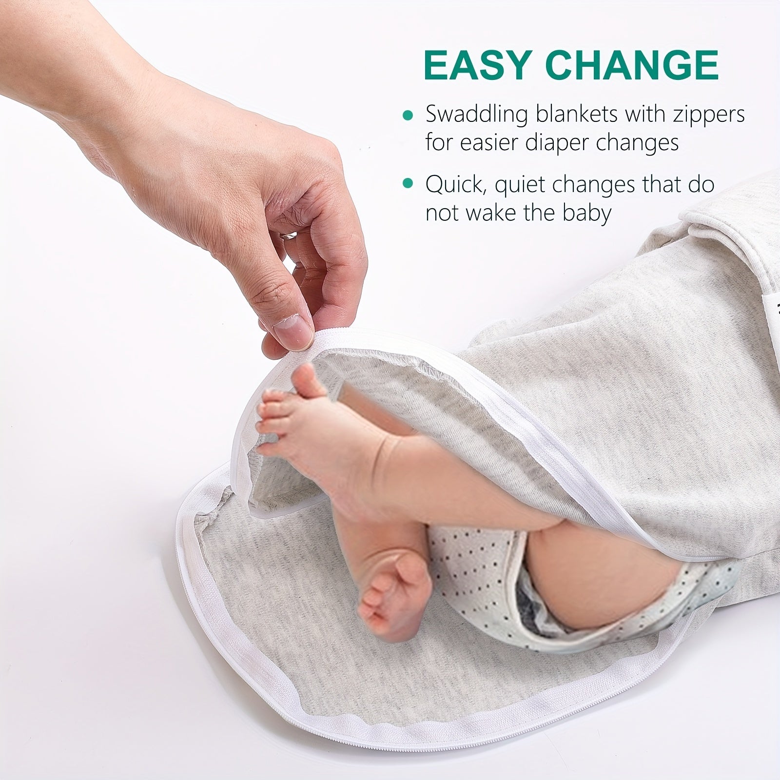 Baby Sleep Sack for Newborns 0-3 Months Adjustable Swaddle with Zipper and Cozy Design