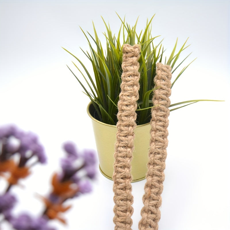 Linen Braided Curtain Tiebacks Set of 2 Semi-Transparent Without Lining for Bedroom Living Room