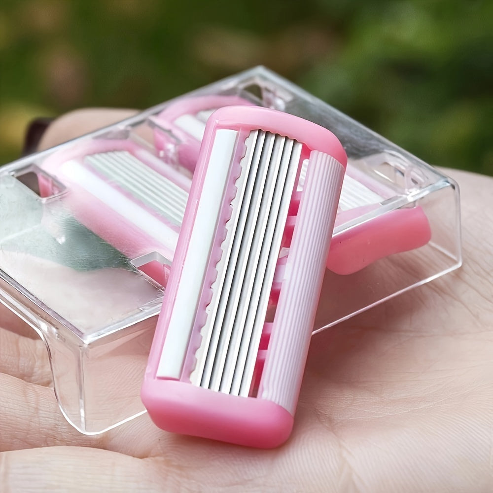 Kit de depilación de bikini para mujer con cuchillas de acero inoxidable, hipoalergénico, lavable