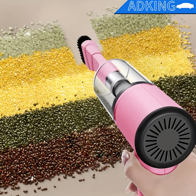 Aspiradora de mano para coche de 12V para pelo de mascotas, polvo y migas