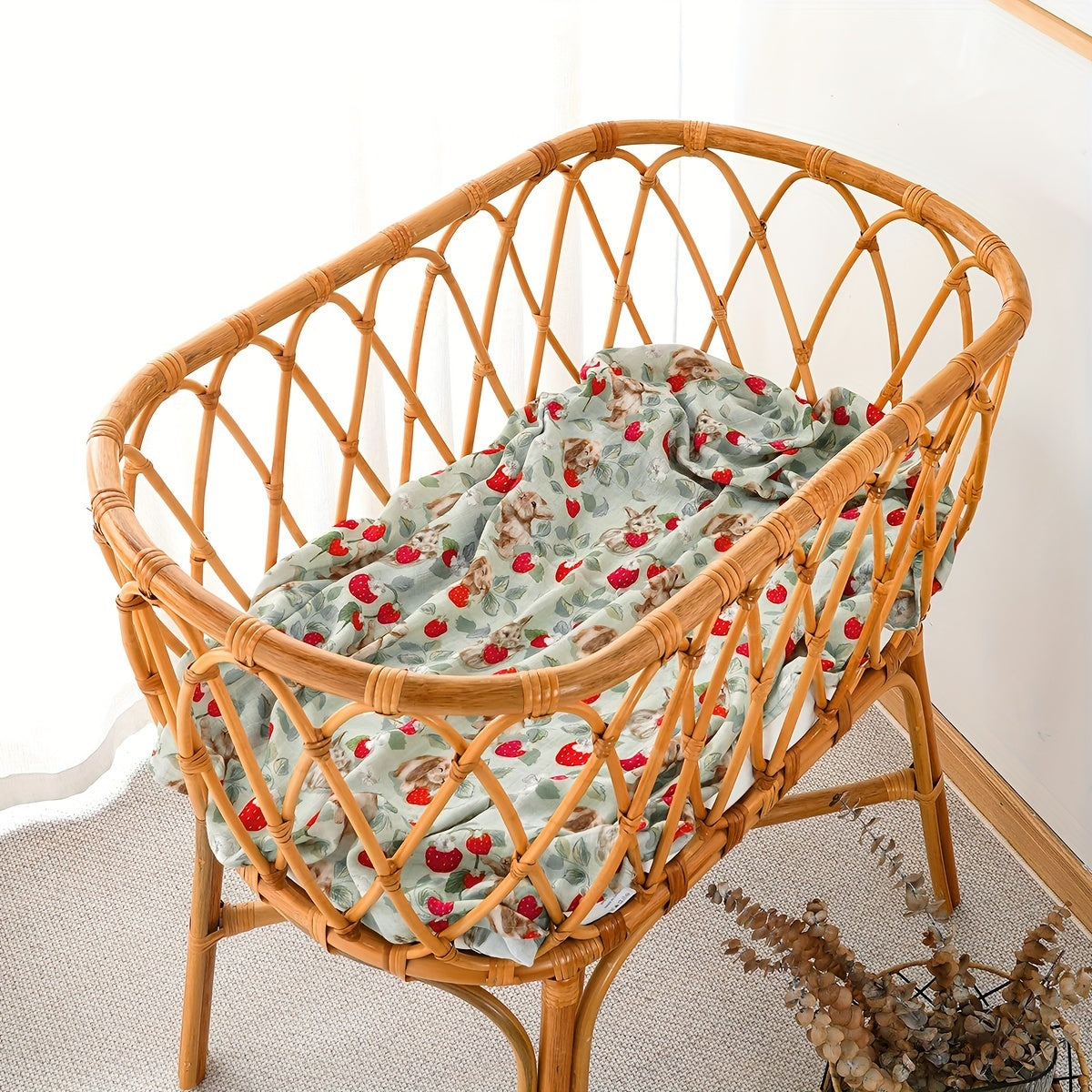 Baby Soft Bamboo Muslin Swaddle Blanket for Newborns and Infants