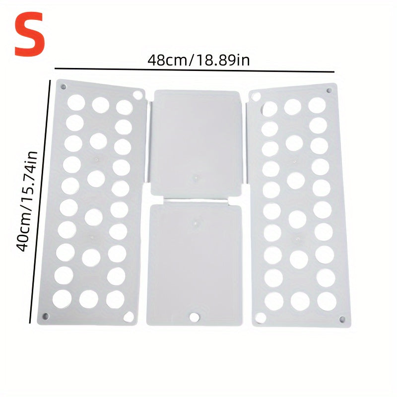 Quick Fold Plastic Plate for Clothes Hangers and T-Shirt Folding, Travel Accessory