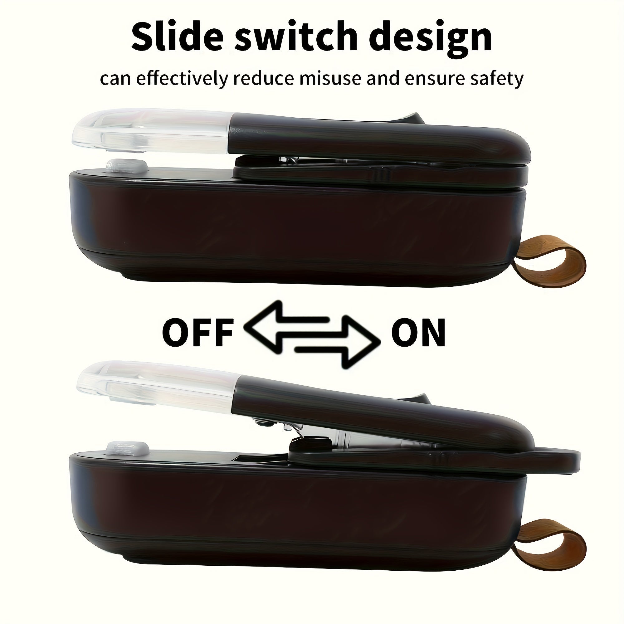 Portable Food Sealer with Cutting Function 9W Battery Operated for Snacks and Kitchen Staples