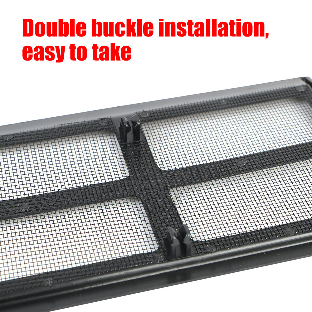 Car Model Y Air Intake Filter Cover ABS Mesh Black Easy Install