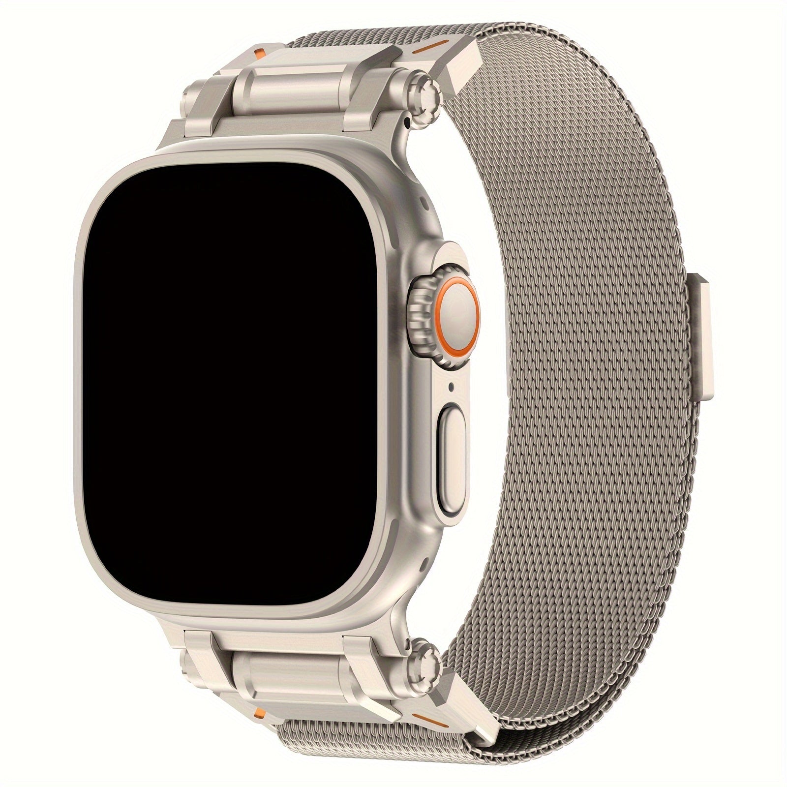 Роскошный металлический магнитный ремешок с застежкой для Apple Watch из нержавеющей стали с миланским плетением для мужчин и женщин