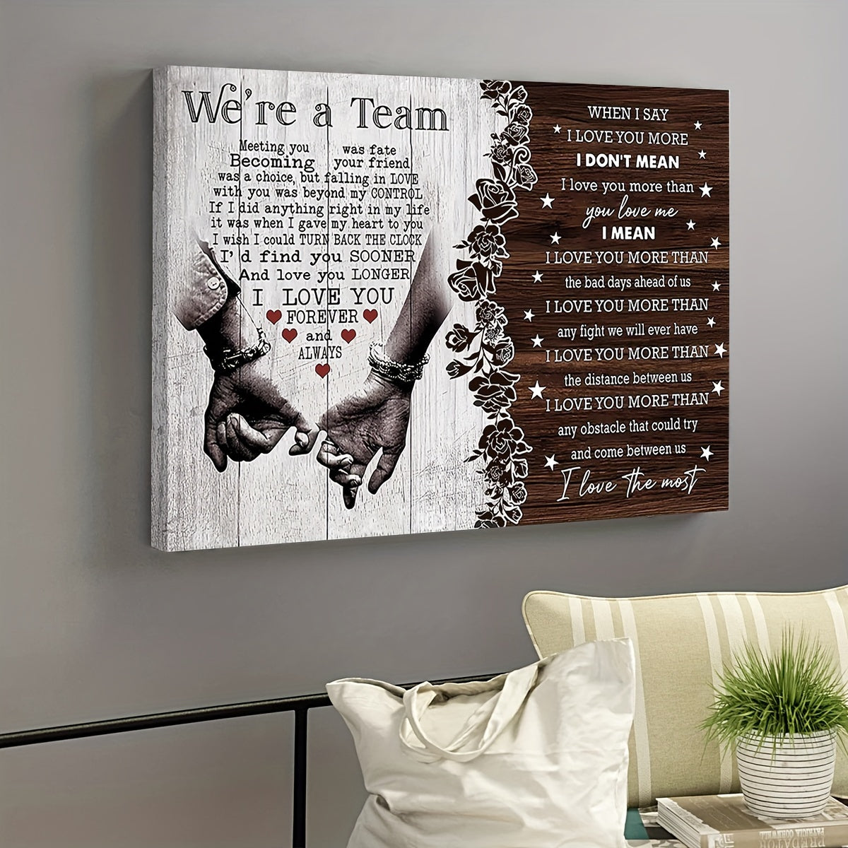 Custom Framed Canvas Print of Family Photo UV-Printed Wall Art for Living Room Bedroom Office