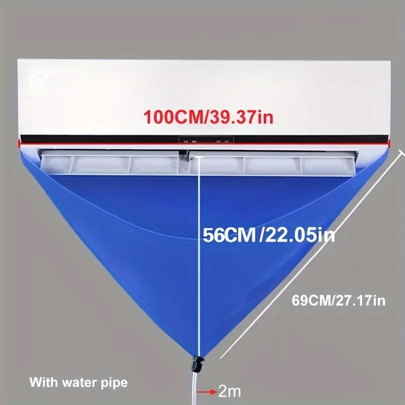 3-Piece Air Conditioner Cleaning Kit for Wall-Mounted Units Dust Cover Water Bag