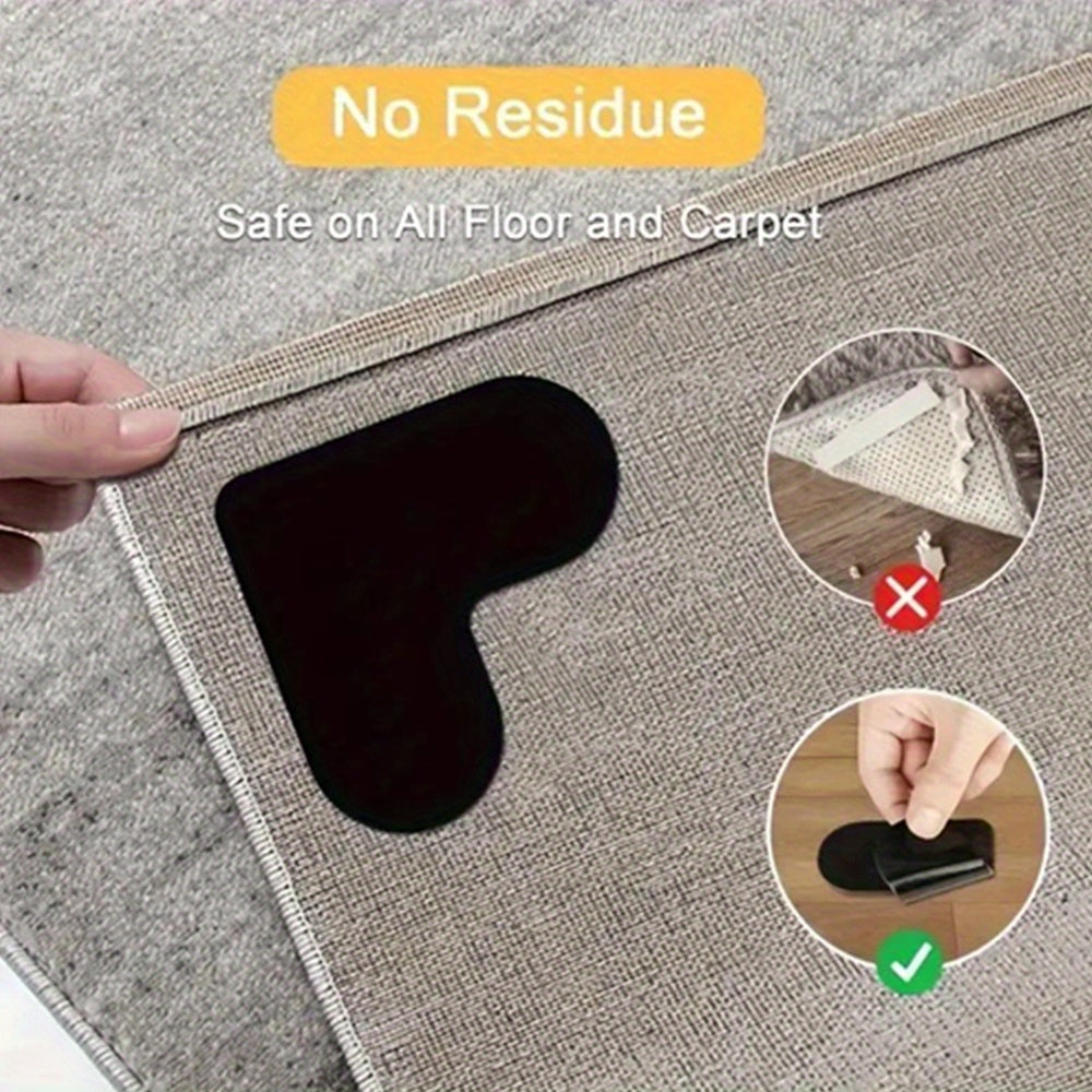 Carpet Non-slip Stickers Set of 6/14/28/42 Washable Anti-Curling Floor Rug Tape