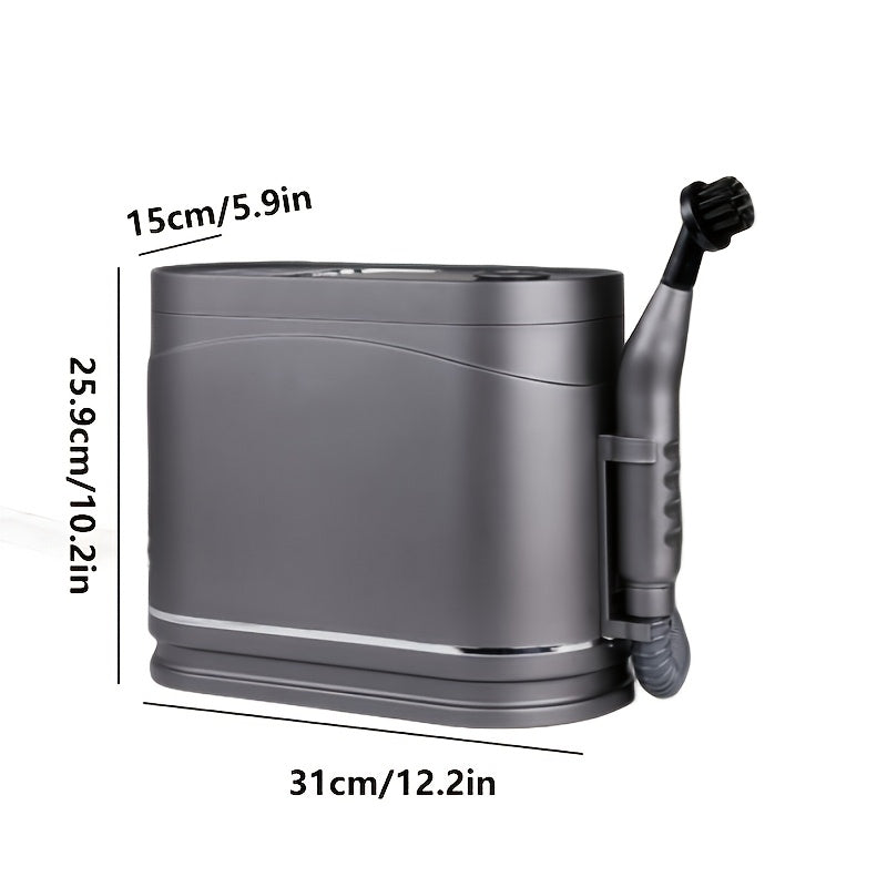 EU plug qoʻl bilan ishlatiladigan bugʻli tozalash qurilmasi, 1.2L sigʻimga ega, turli yuzalar va foydalanish uchun mos, masalan, uy, ichki bezak, avtomobillar, divanlar.