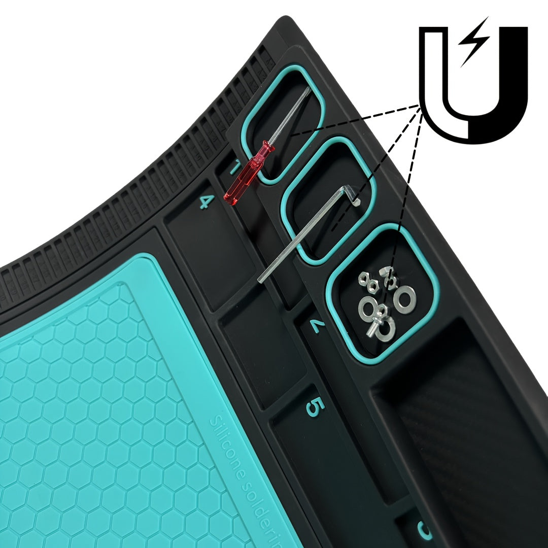 Большая термостойкая магнитная силиконовая ремонтная подложка для электроники и мобильных телефонов