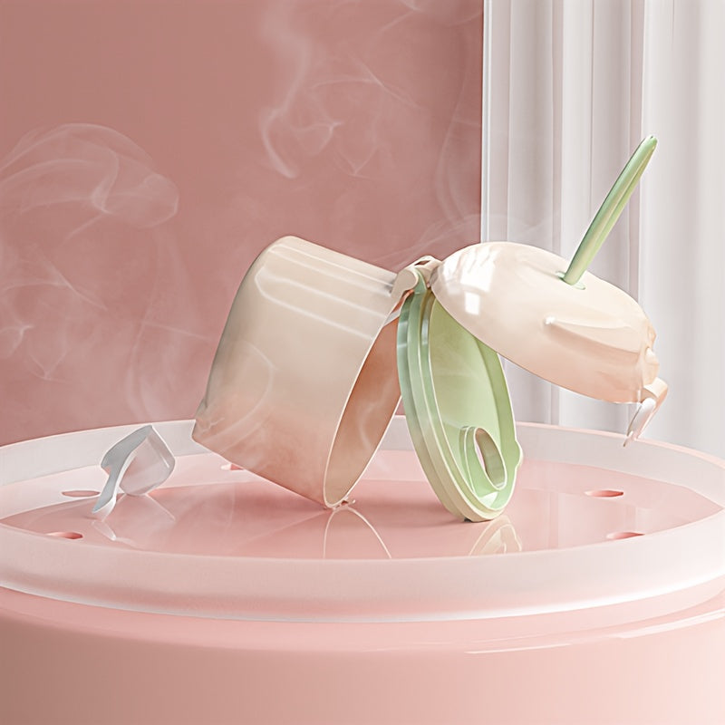 Food Storage Container Reusable PP Material Spill-Proof Green Apricot 2L