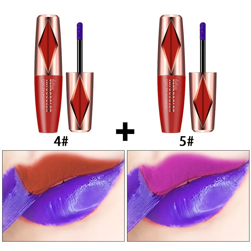 Women Matte Lip Gloss Long-Lasting Waterproof Velvet Lipstick in Vibrant Colors
