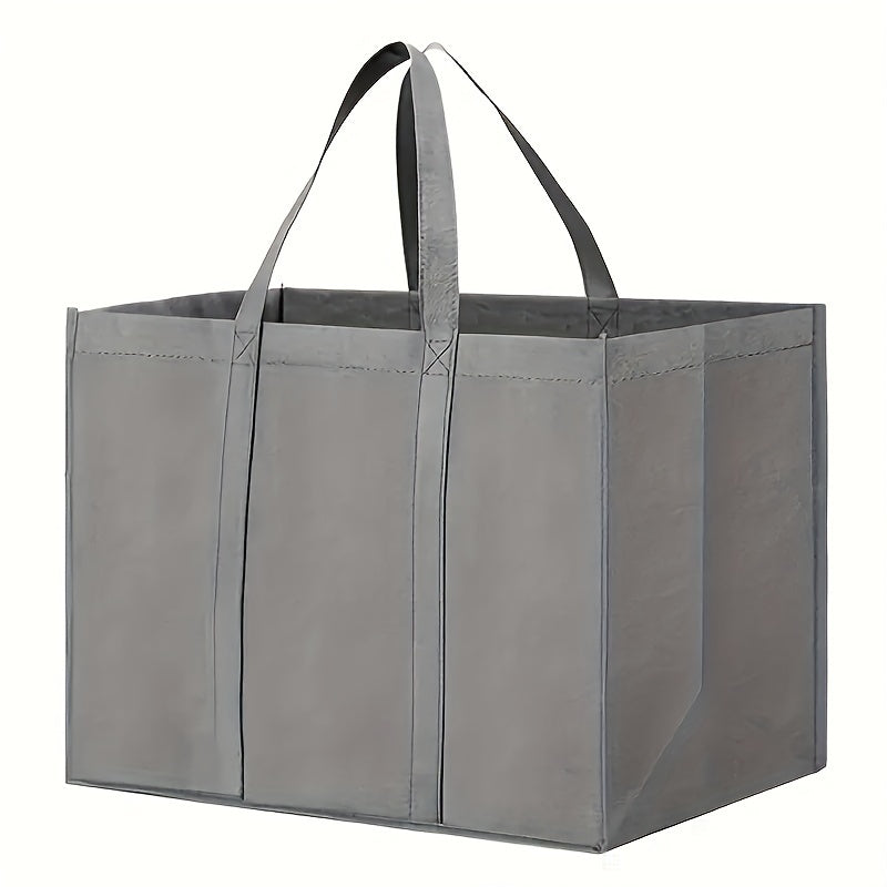Eco-Friendly Reusable Shopping Bag Square Tote Leak-Proof Polypropylene Long Handles