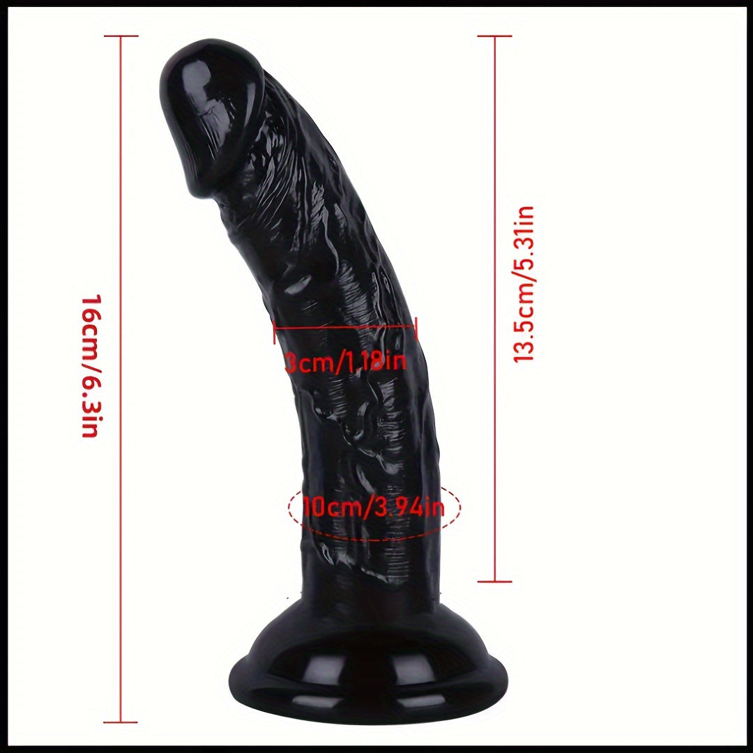 Adult Male Female Elastic Silicone Dildo with Suction Cup 16cm G-Spot and Anal Stimulation