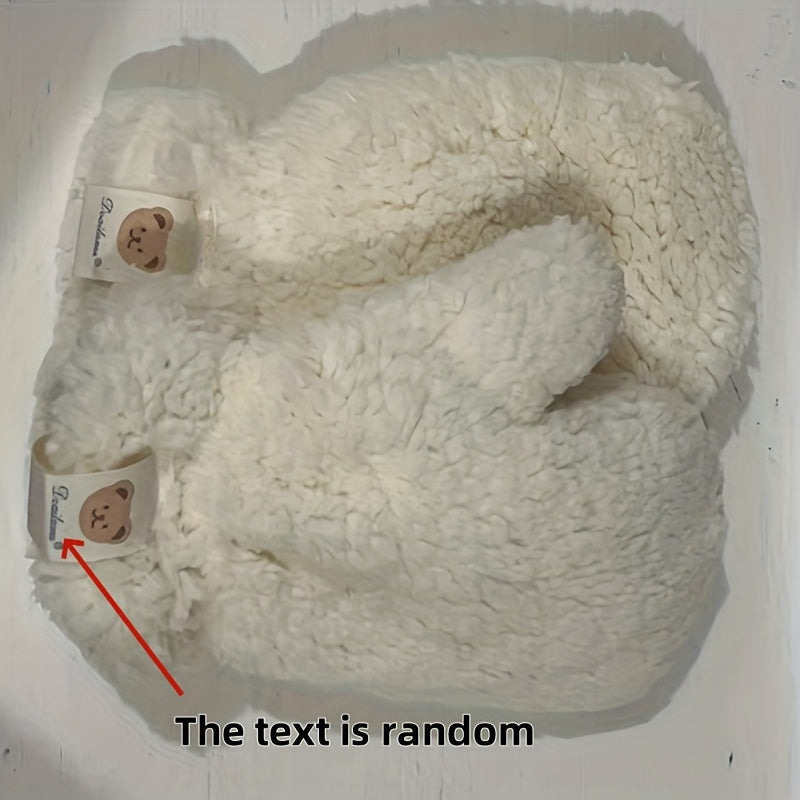 Cashmere Mittens for Women Winter Warm Cozy Soft Animal Pattern