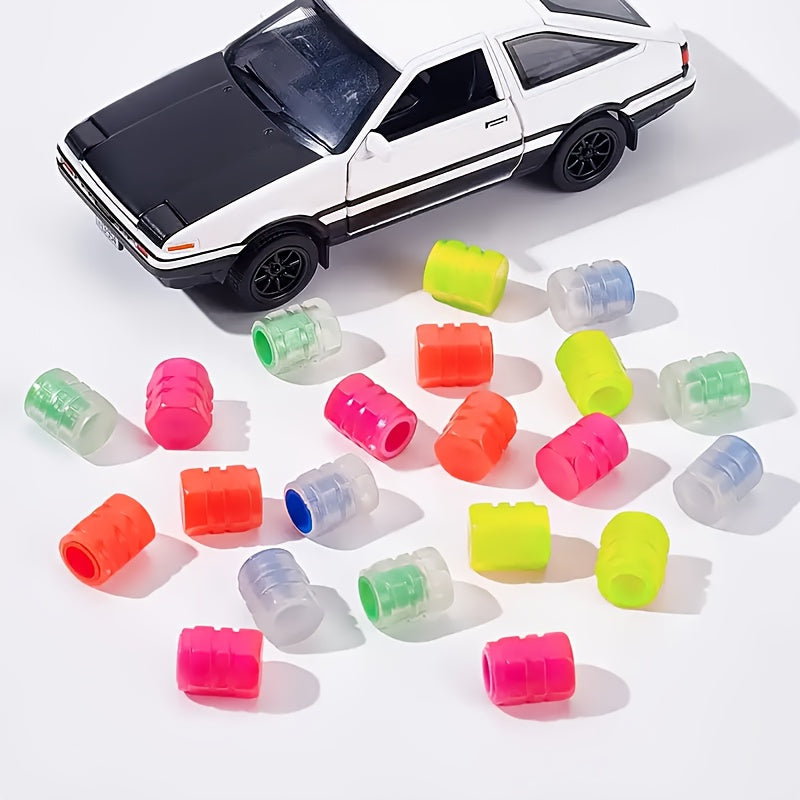 Car Tire Valve Caps Plastic Night Light 4/8/12 Pack for Cars Trucks SUVs Bikes
