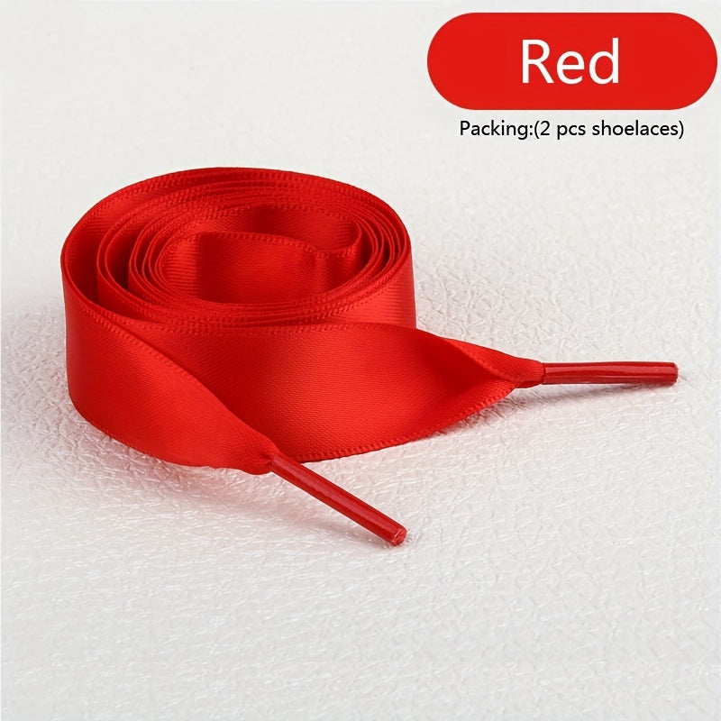 Unisex Polyester Shoelaces Solid Color for Sneakers and Boots