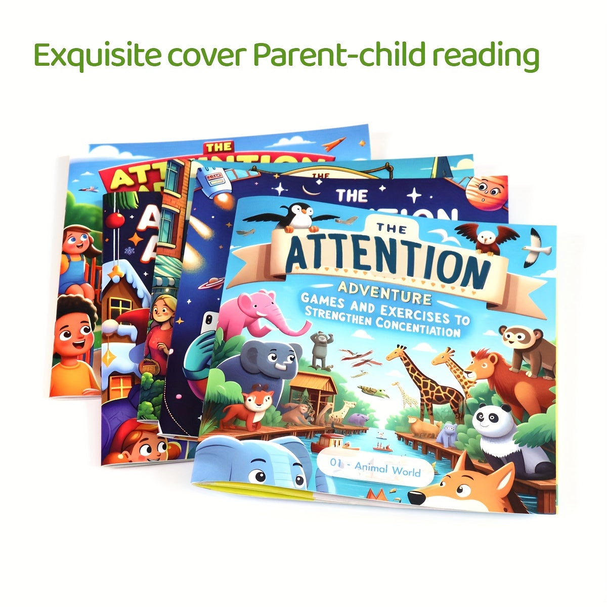 Укрепите концентрацию с помощью игр и упражнений в "Приключении внимания: Животный мир" - Книга 1.