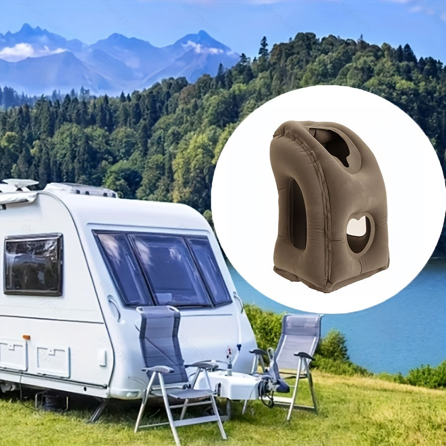 Inflatable Travel Pillow Neck Lumbar Support for Airplane Car RV