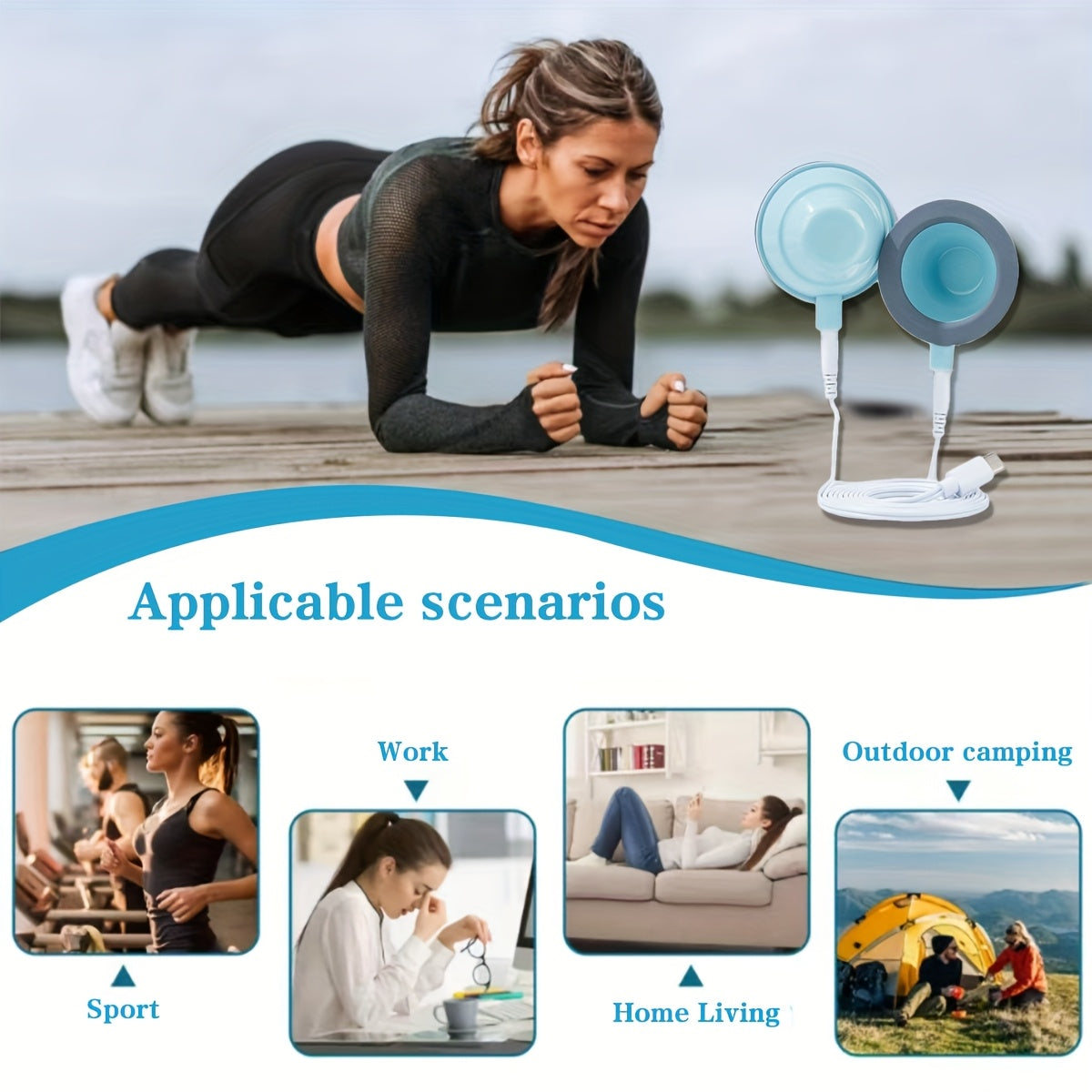 10 rejim, 39 intensivlik darajasi bilan zaryadlanadigan massaj asbobi. Suyuq qopqoq, plastinkalar va USB zaryadlashni o'z ichiga oladi. Shaxsiy farovonlik va og'riqni kamaytirish uchun portativ va ko'p funksiyali. Foydalanish oson.