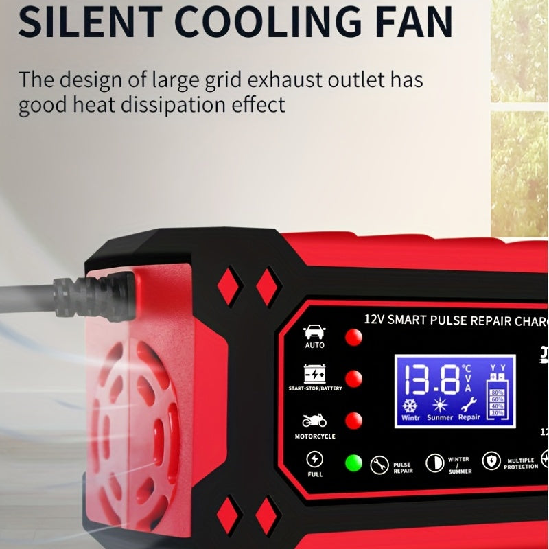 12V 6A Automotive Battery Charger Trickle Charger with Temperature Compensation