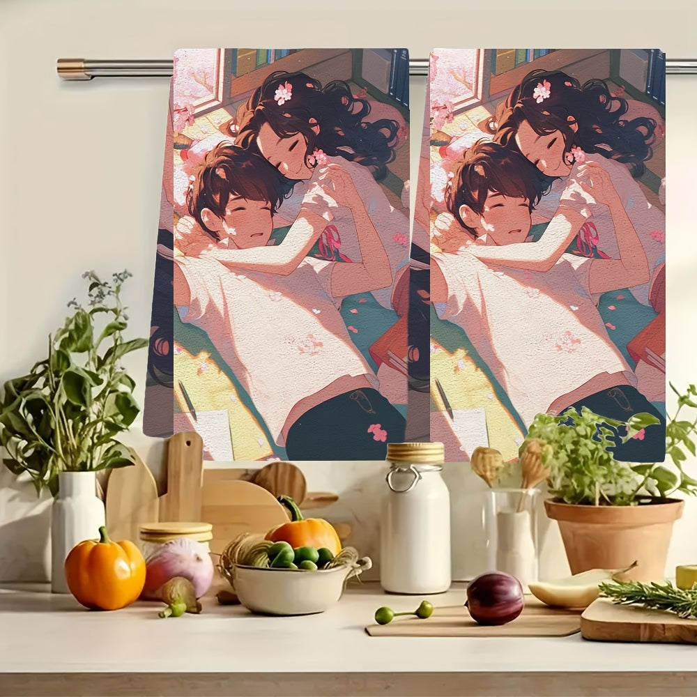 2 dona Ultra Soft yengil quruq oshxona sochiqlari 16x24 dyuym bayram bezaklari uchun