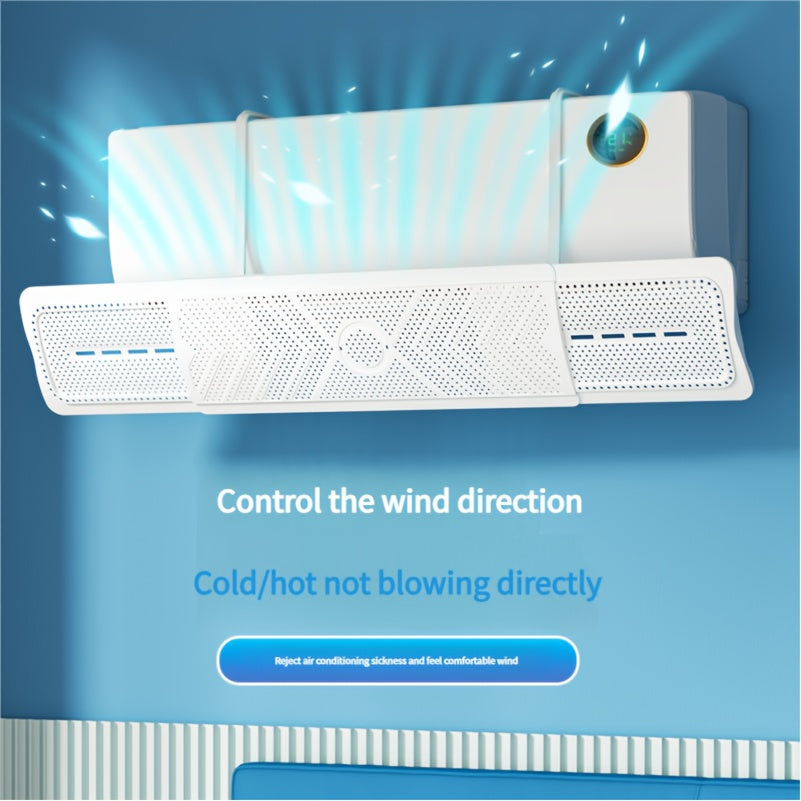 Adjustable Air Conditioner Wind Deflector for Airflow Control and Hot Cold Air Reduction