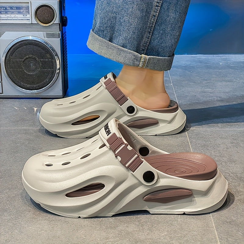 Women's Breathable EVA Clogs with Non-Slip Sole, Adjustable Strap, Summer Outdoor