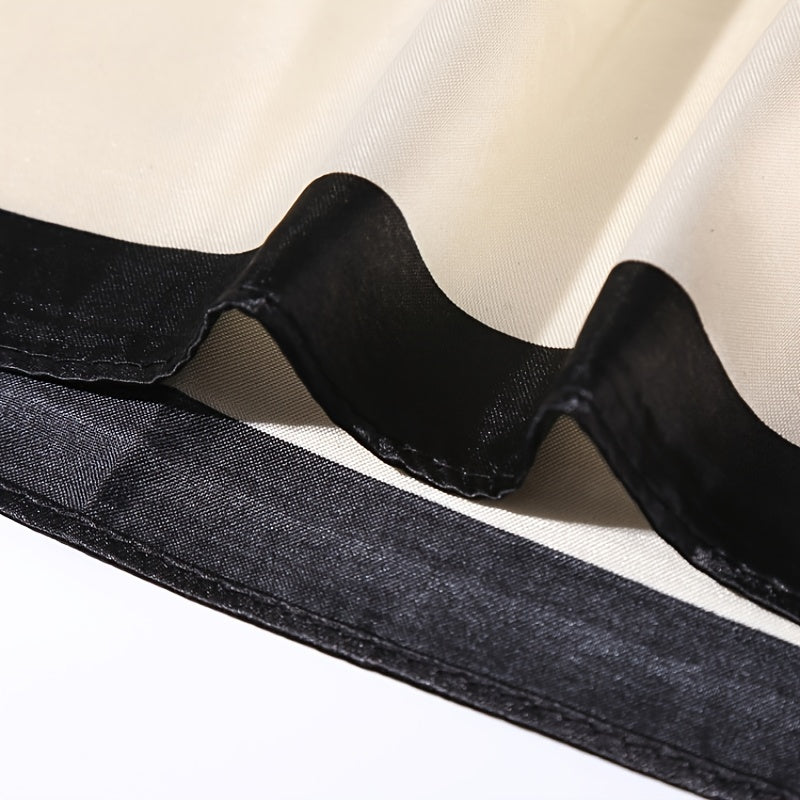 Модный винтажный шарф с полосатым принтом, имитация шелка, квадратный