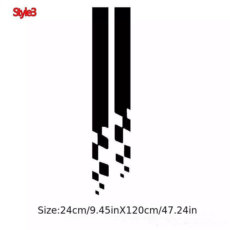 Car Hood Sticker Personalize Stripe Auto Body Decoration Cover Film