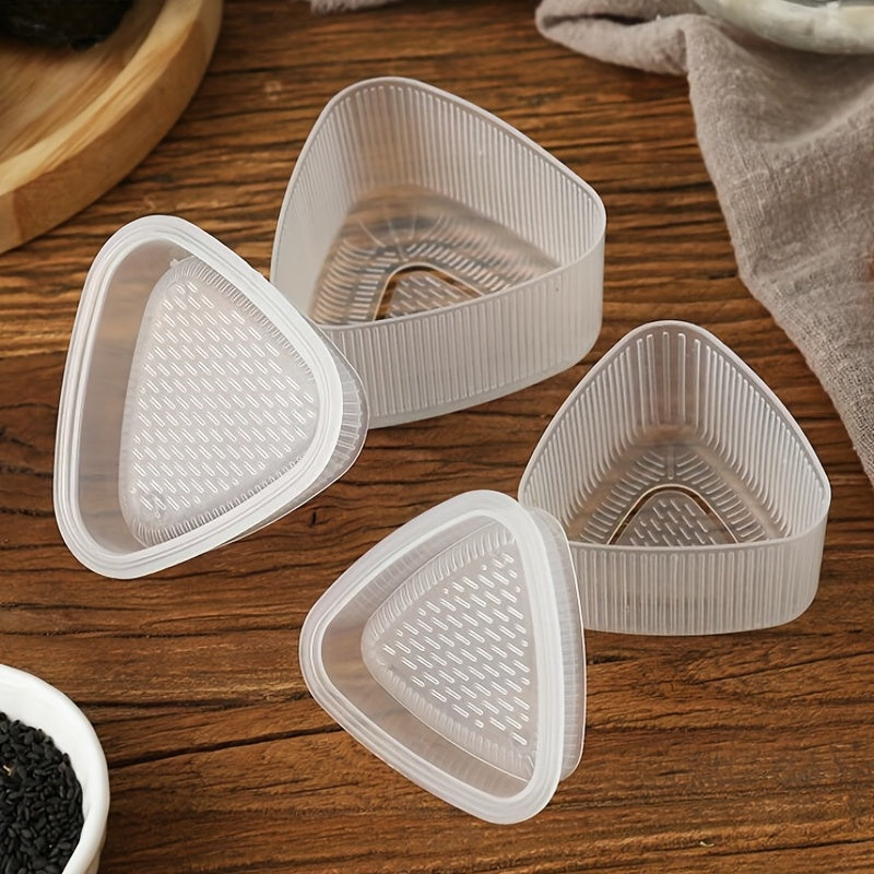 Set of 2 Transparent Triangle Onigiri Molds Large and Small Rice Ball Makers Kitchen Tools