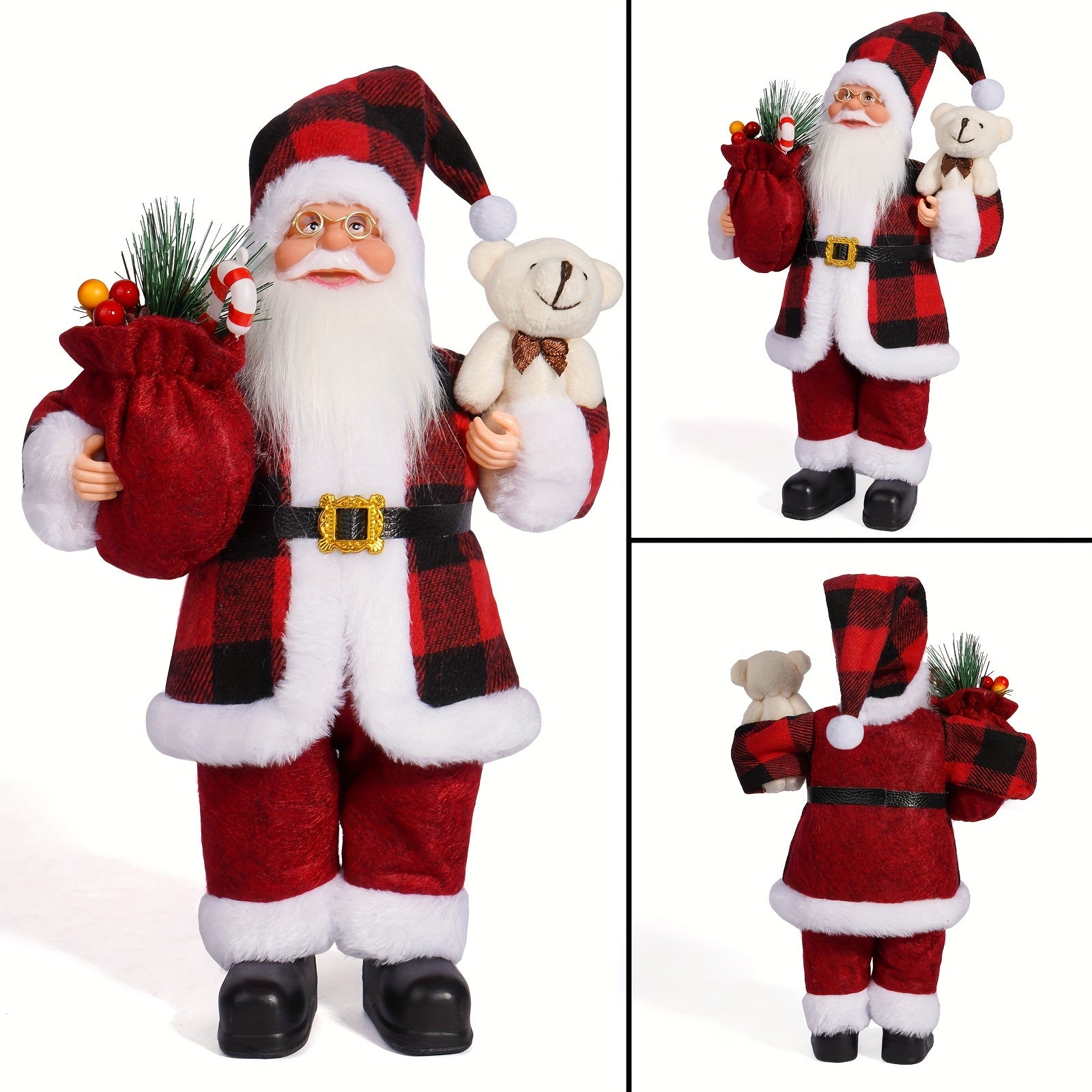 Christmas Decorations with Santa Claus and Gifts for Festive Atmosphere