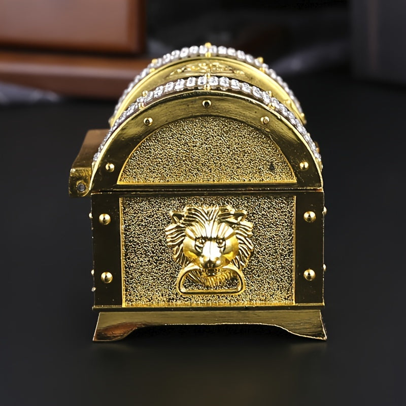 Ретро металлический пиратский сундук для хранения и подарка