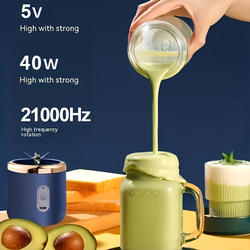 USB Rechargeable Juicer Cup Small Portable Blender for Smoothies and Shakes