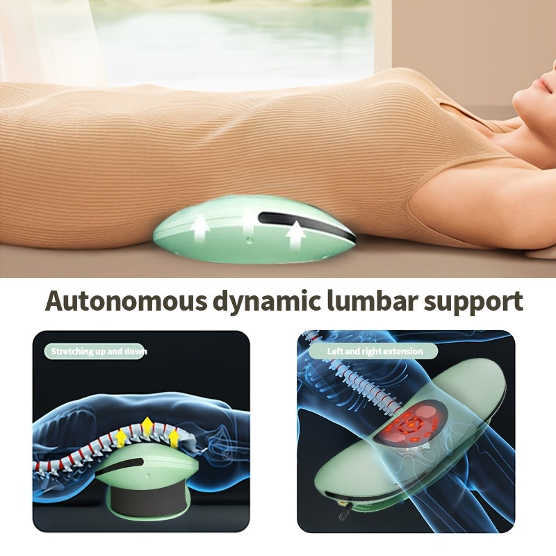 Portable Electric Lumbar Traction Device with Heat Vibration and USB Rechargeable