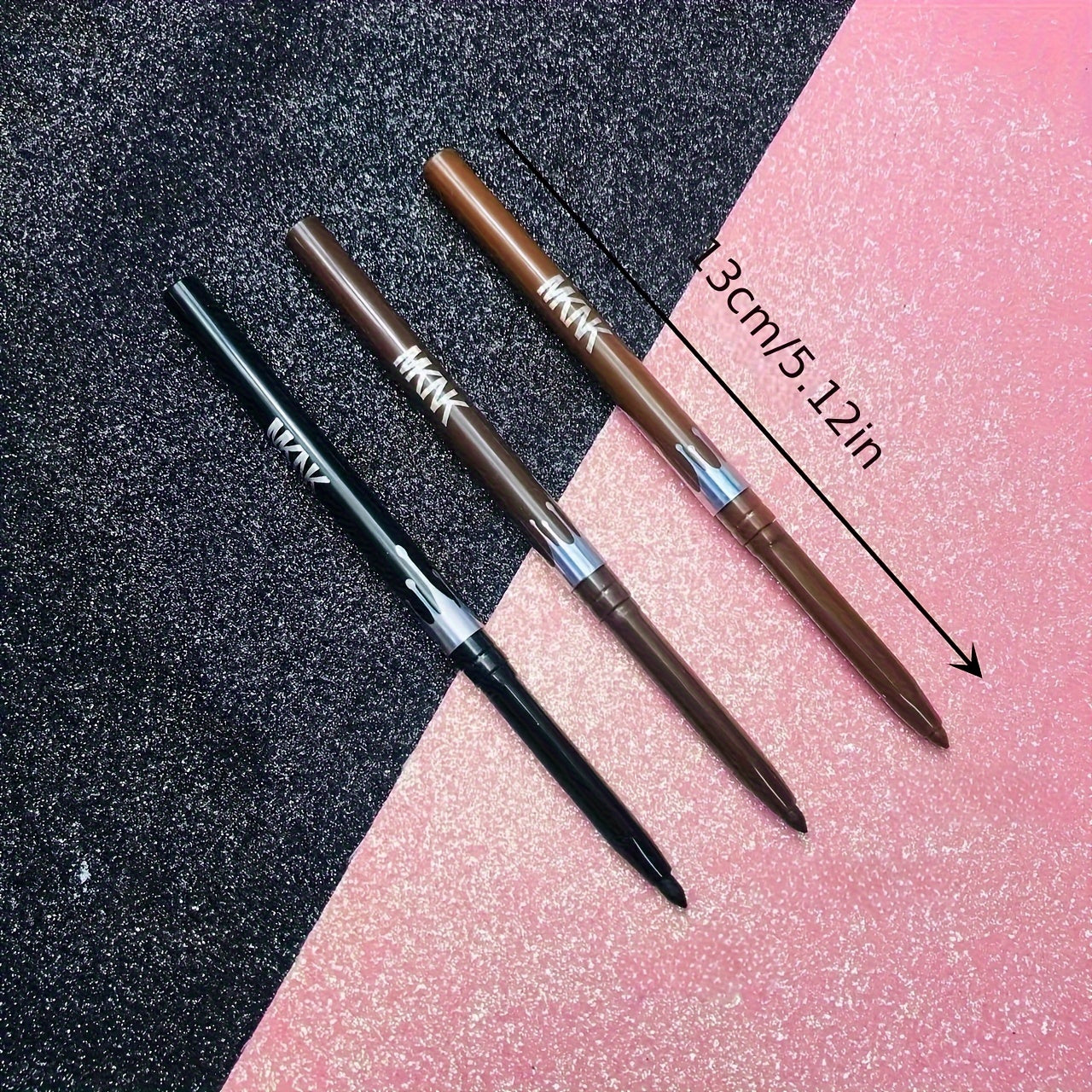 Lápiz 2 en 1 para ojos y cejas marrón, herramienta de maquillaje