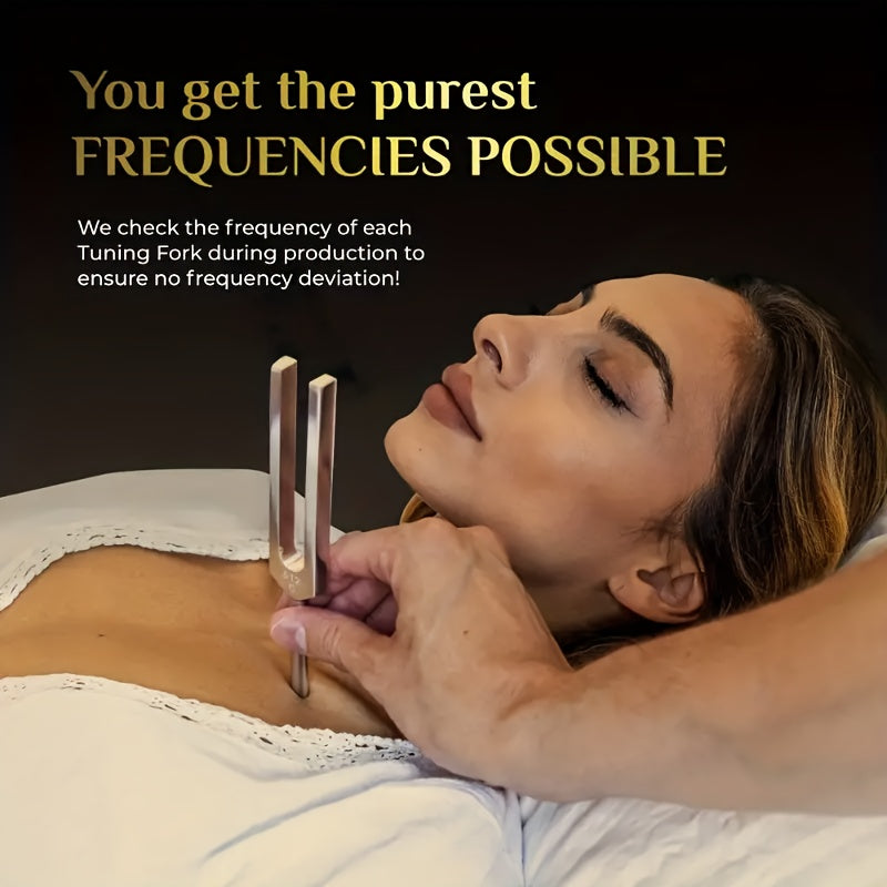 Aluminum Alloy Chakra Healing Tuning Forks Set 128Hz 256Hz 512Hz Auditory Therapy