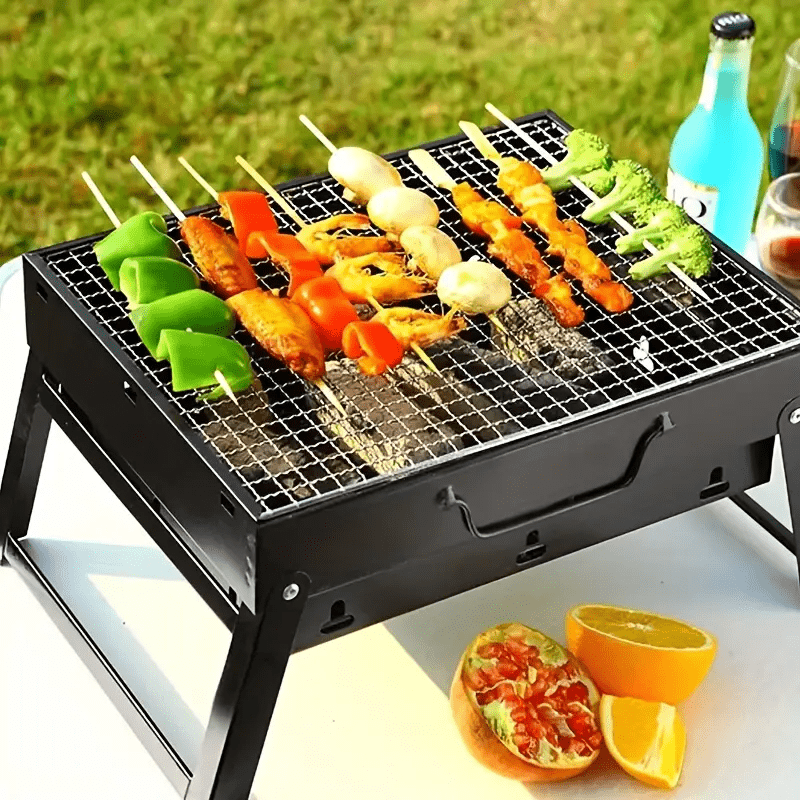 Portativ burilish ko'mir grill, lager, piknik va piyoda sayohat uchun ideal. Oson grill qilishni yoqtiring! 