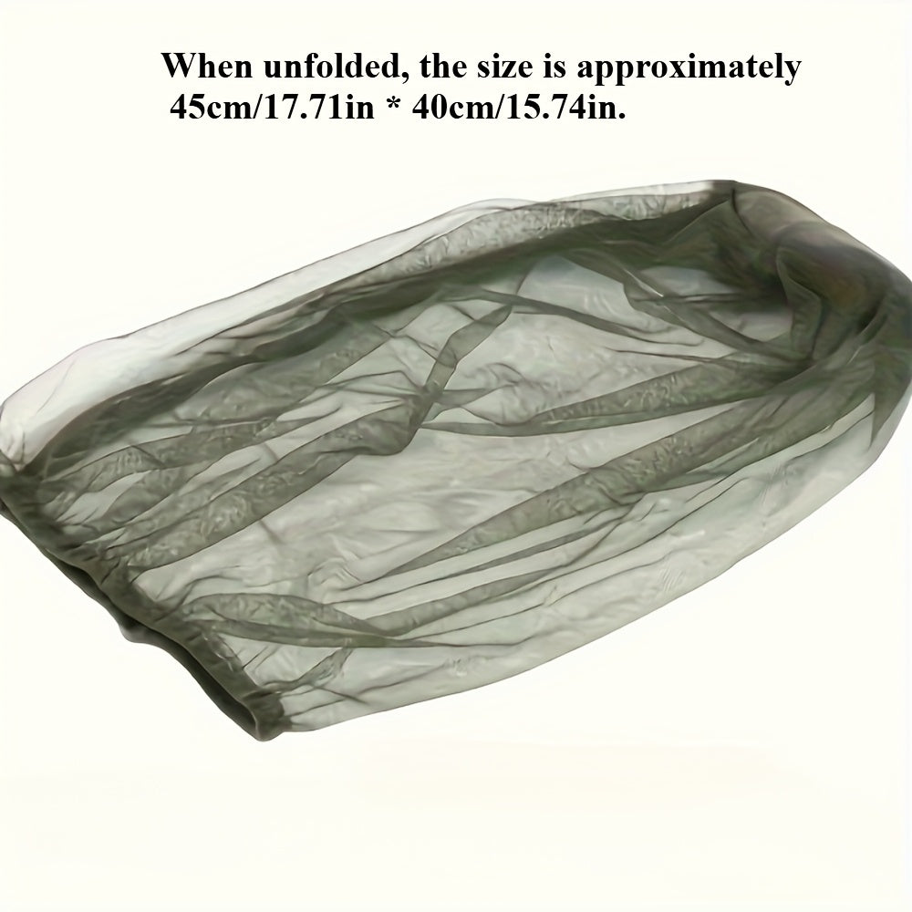 Unisex Mesh Hat Net Adjustable Dustproof Mosquito Protection for Camping