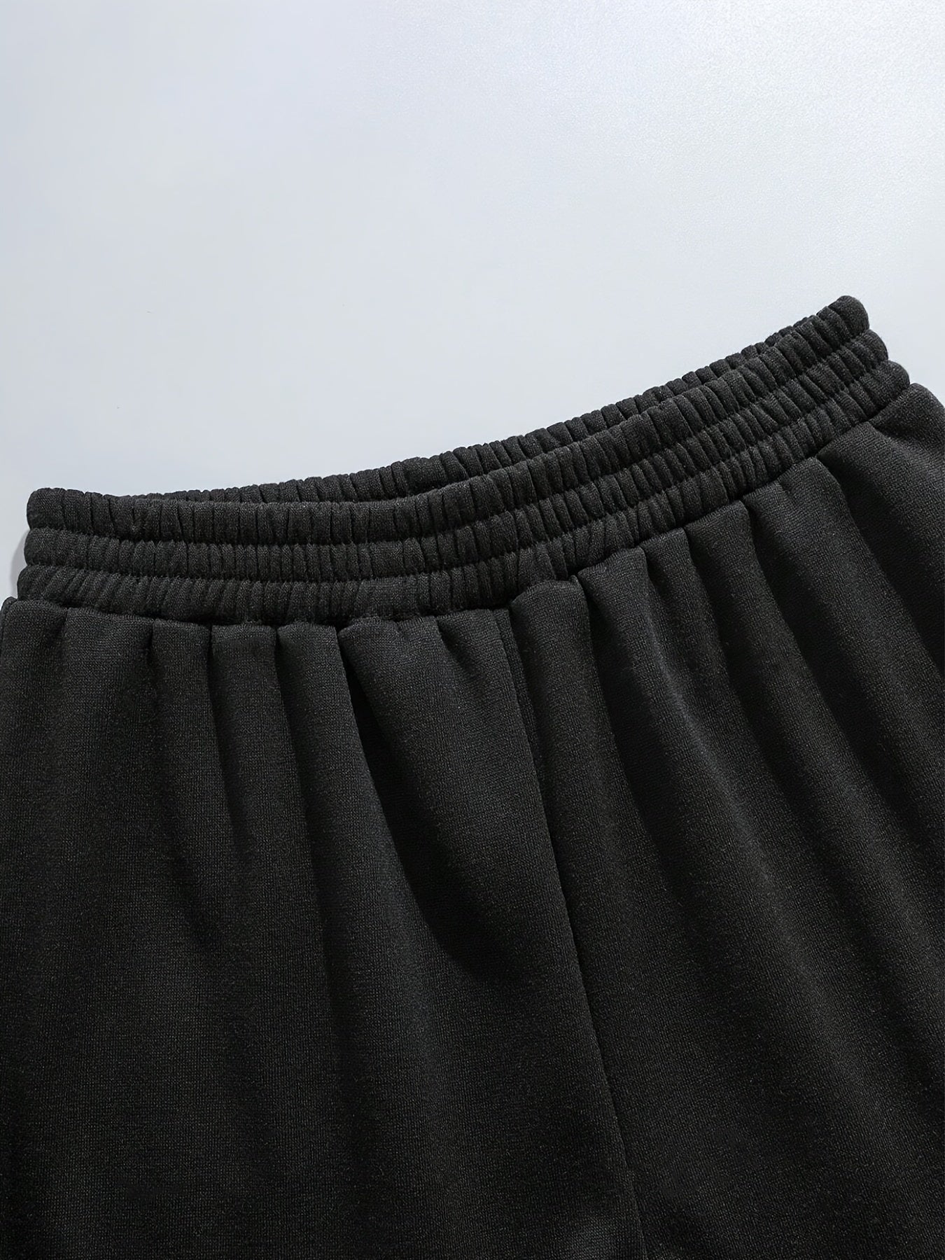 Women's Plus Size Hoodie and Joggers Set Pink Black Polyester Letter Print