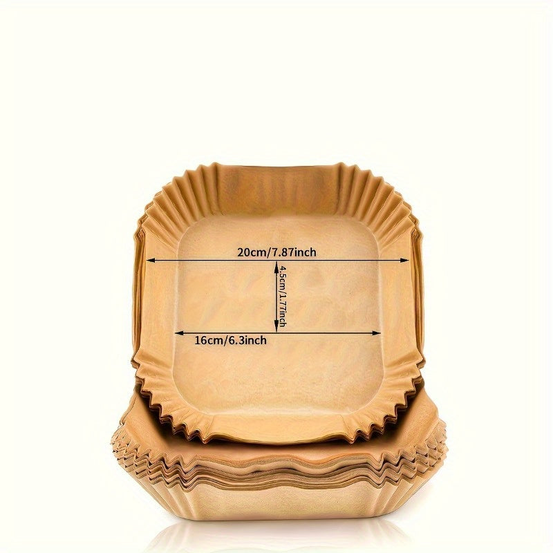 100 Pcs Non-Stick Oven Liners for Air Fryers Baking and Cooking