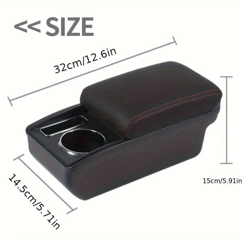 Center Console Armrest Storage Box for Small Car Interior Accessories