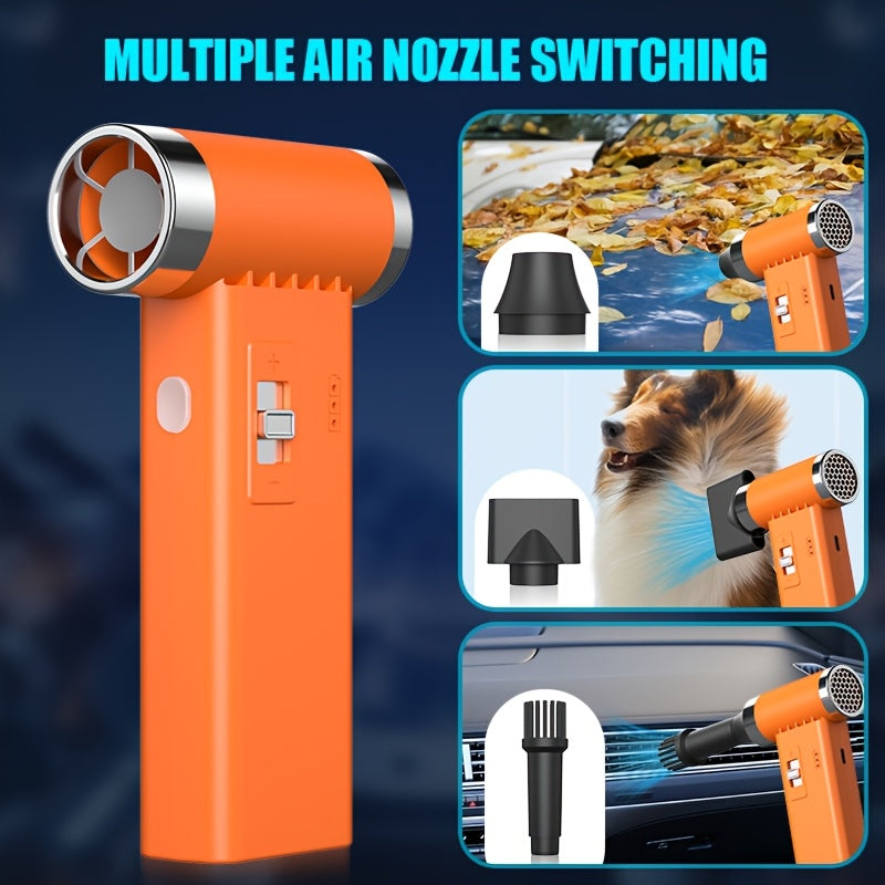 Мини портативный турбонасос с 3 скоростями, перезаряжаемый через USB для кемпинга на открытом воздухе